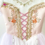 La Fille Ballet Costume Peach Color Coppelia Romantic Dress for Ballerina