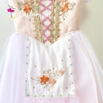 La Fille Ballet Costume Peach Color Coppelia Romantic Dress for Ballerina