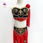 Two Pieces Red and Black La Bayadere Ballet Costumes YAGP Competition Professional Ballet Dress