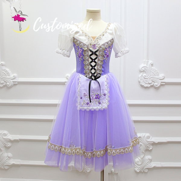 Light Purple Ballet Tutu Dress for Coppelia Classic Professional Ballet Costumes