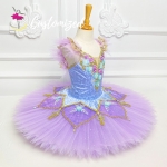 Sleeping Beauty Professional Ballet Tutu Light Purple Floral Classic Ballet Costumes for Nutcracker