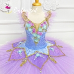 Sleeping Beauty Professional Ballet Tutu Light Purple Floral Classic Ballet Costumes for Nutcracker