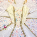 Champagne Floral Tutu Classic Ballet Costume for Sleeping Beauty Nutcracker Professional Ballet Tutu