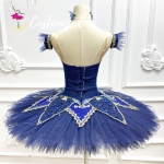 Two Pieces Raymonda Classic Ballet Costume Blue Professional Ballet Tutu for Paquita 