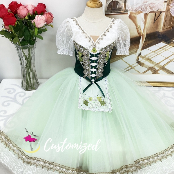 Romantic Dress for Coopelia Ballet Costume for La Fille