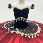 Black and Red Professional Ballet Tutu for Esmeralda Handmade Costumes