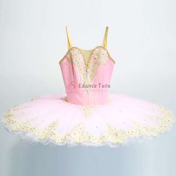 Pink Sugar Plum Fairy Costume Professonal Ballet Yagp Golden Trims #T0296