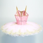 Pink Sugar Plum Fairy Costume Professonal Ballet Yagp Golden Trims #T0296