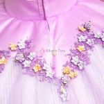 Purple Fairy Professional Ballet Tutu With Flower Decorate #T0308