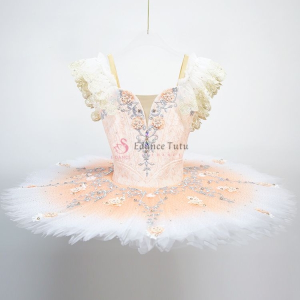 Pancake Tutu For Ballet With Flower (Cost-Effect) #T0321