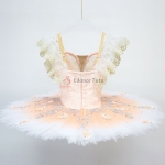 Pancake Tutu For Ballet With Flower (Cost-Effect) #T0321