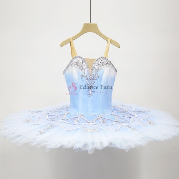 Blue Costume De Ballet Florina Princess Light Blue Gradient Color #T0337