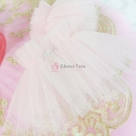 Pancake Beautiful Pink Ballet Tutus For Adult Golden Trims Recommend #T0342