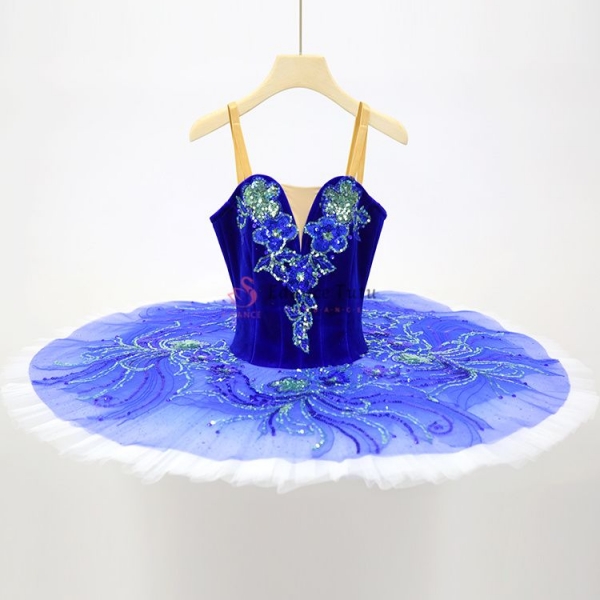 Royal Blue Bird Classical Ballet Tutus Pancake Costumes High-End #T0345