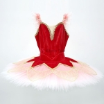 Red Cheap Costume De Ballet For Ballet Stager #T0346