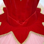 Red Cheap Costume De Ballet For Ballet Stager #T0346