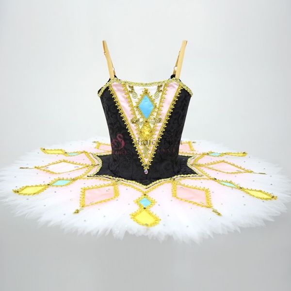 Clowns Ballet Dance Costume Golden Trims #T0347