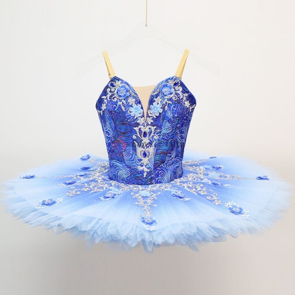 Pale Ombre Florina Blue Ballet Professional Tutu Costume #T0390