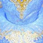 Blue Gradient Color Ballet Costumes For Sale Golden Trims #T0391