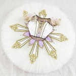 Beautiful Ballet Tutus Variation Golden Trims Competition-Level #T0402