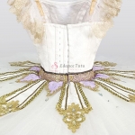 Beautiful Ballet Tutus Variation Golden Trims Competition-Level #T0402