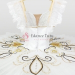 White & Glod Kitri Paquita Professional Ballet Tutus For Sale #T0403