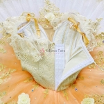 Esmeralda Professional Ballerina Costumes Pancake Tutu Flower Decorate #T0405