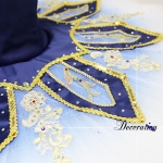 Deep Blue Classical Ballet Tutus For Sale Variation Golden Trims #T0319