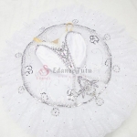 Professional Ballet Clothes Tutu Silver Fairy White (High-End) #T0422