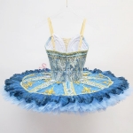 Professional Costumes In Ballet Golden Trims Fit Blue Bird #T0432