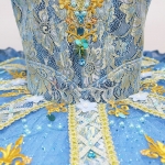 Professional Costumes In Ballet Golden Trims Fit Blue Bird #T0432