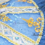 Professional Costumes In Ballet Golden Trims Fit Blue Bird #T0432