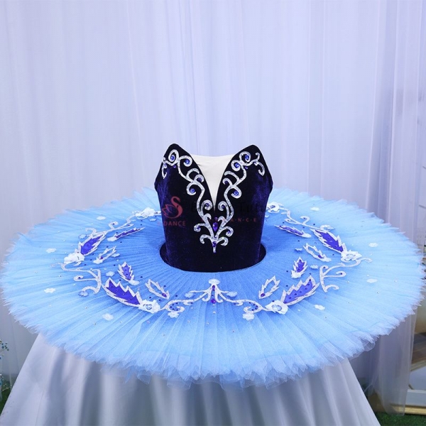 Dark Blue Beautiful Ballet Tutus For Blue Bird Costume #T0449