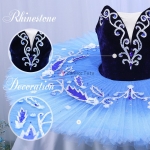 Dark Blue Beautiful Ballet Tutus For Blue Bird Costume #T0449