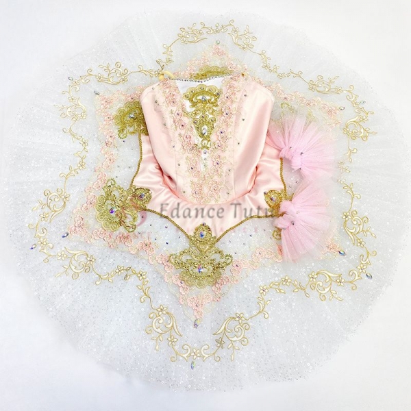 Professional Ballet Costumes Pink Tutu Fairy Doll (Competition-level) #T0468