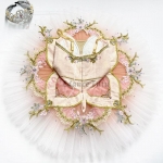 Classical Ballet Tutu Pink Costumes Golden Trims Nutcracker (Cost Effect) #T0469