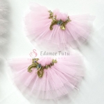 Classical Ballet Tutu Pink Costumes Golden Trims Nutcracker (Cost Effect) #T0469