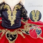 Don Quixote Black Red Ballet Dance Costumes Yagp Competition Costumes #T0500