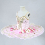 Princess Dance Pink Professional Ballet Costumes With Pink Flower #T0504