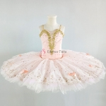 Pink Nutcracker Ballet Costumes Golden & Bow Trims Cost-Effect #T0505