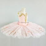 Pink Nutcracker Ballet Costumes Golden & Bow Trims Cost-Effect #T0505