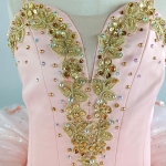 Pink Nutcracker Ballet Costumes Golden & Bow Trims Cost-Effect #T0505