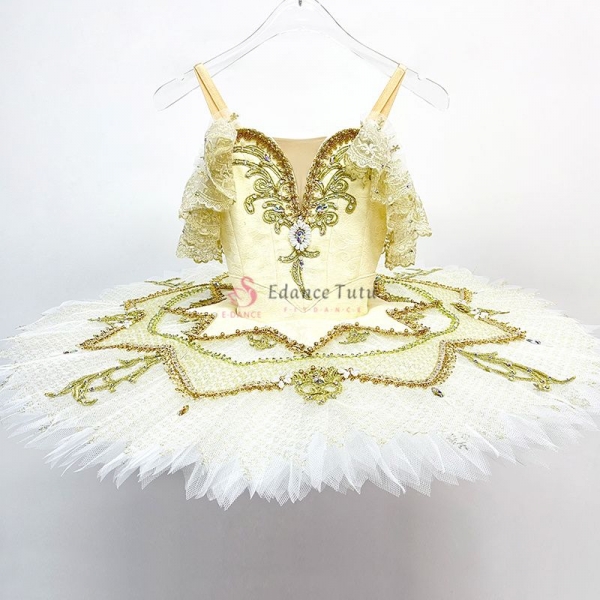 Golden Professional Raymonda Ballet Costumes Competition-Level #T0509