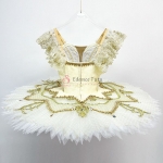 Golden Professional Raymonda Ballet Costumes Competition-Level #T0509