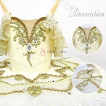 Golden Professional Raymonda Ballet Costumes Competition-Level #T0509