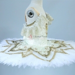 White Nutcracker Classical Ballet Costumes Pancake Tutu For Adult #T0510