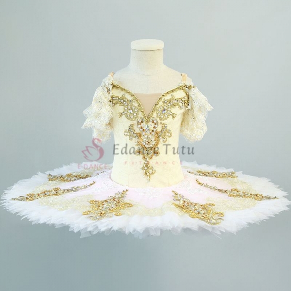 Golden Classical Ballet Tutu Competition-level #T0517