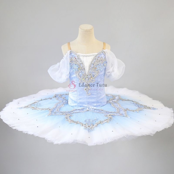 Lace Professional Ballet Tutu Blue Gradient Color #T0519