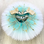 2 Pieces Ballet Tutu Green La Bayadere #T0528