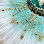 2 Pieces Ballet Tutu Green La Bayadere #T0528